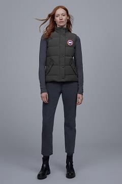 Chamarras Canada Goose Mujer Mexico - Freestyle Chalecos Grises TL3582619